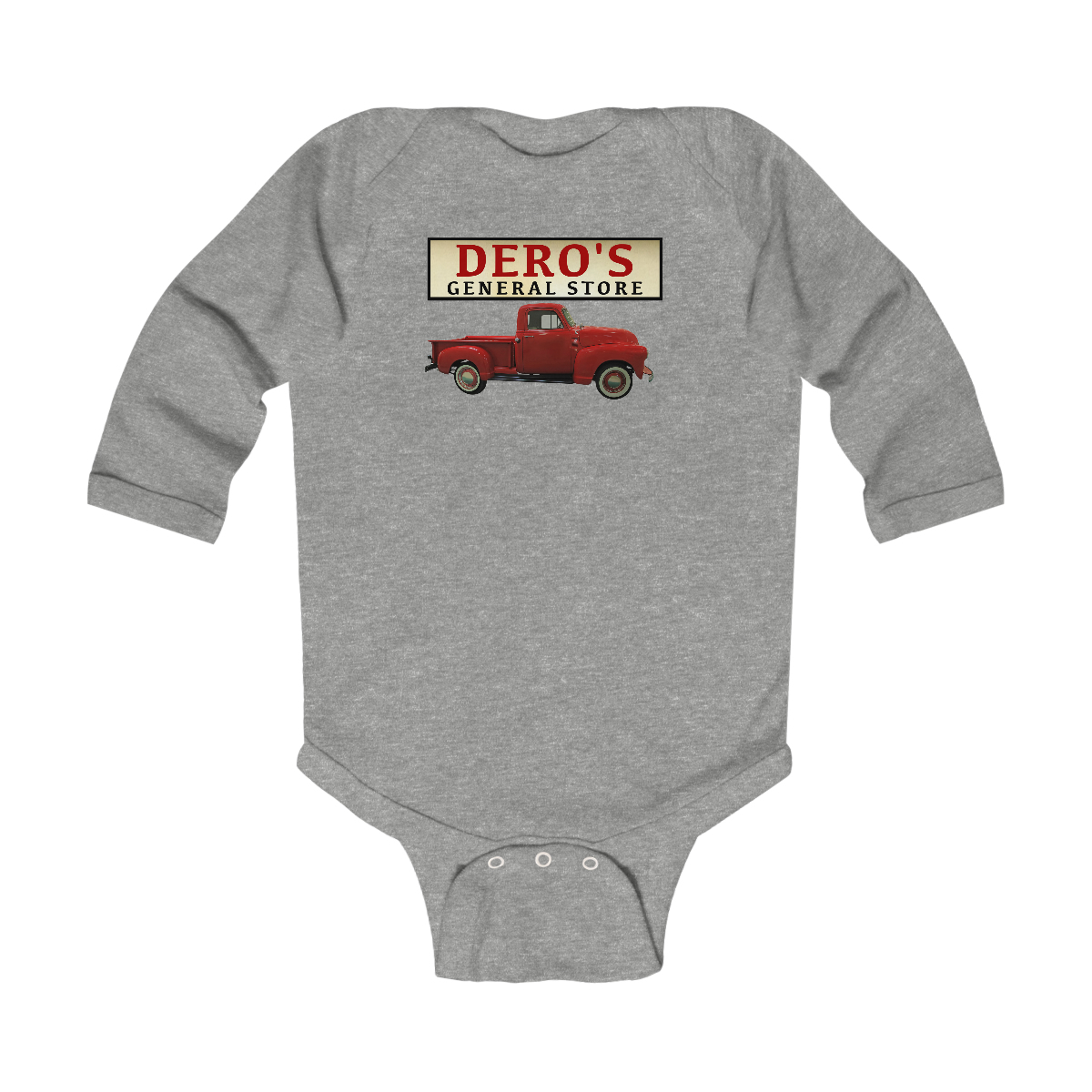 Infant - General Store's Red Truck Bodysuit - Image 3