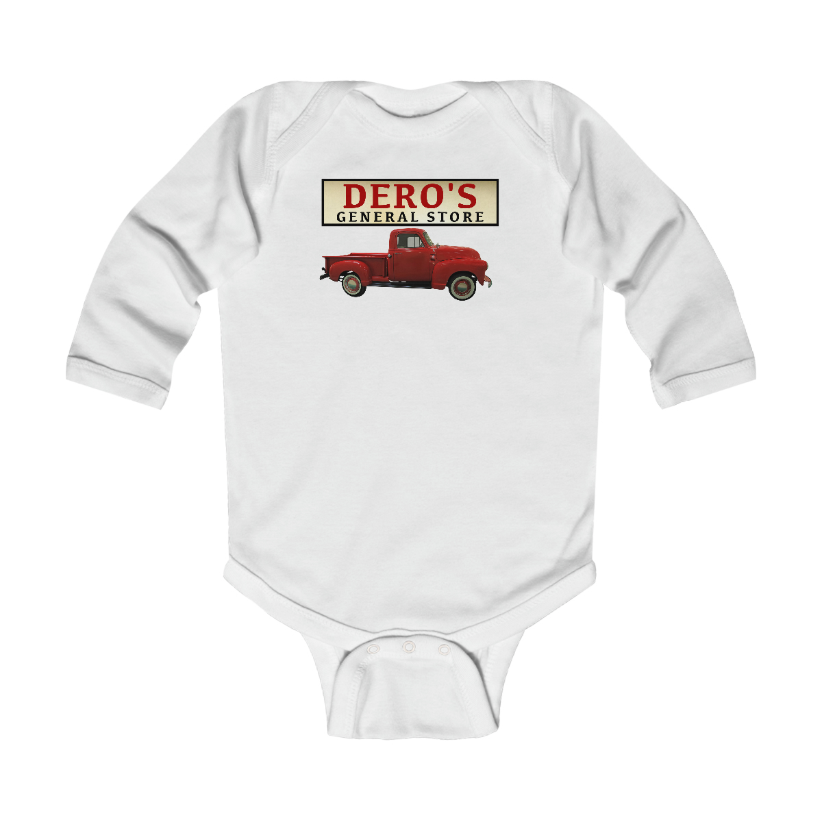 Infant - General Store's Red Truck Bodysuit - Image 2