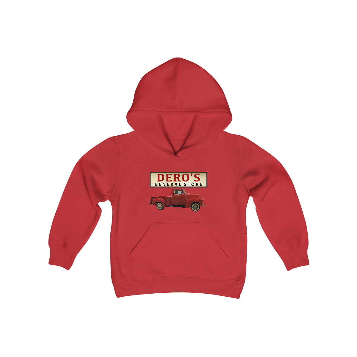 Youth - General Store's Red Truck Hoodie - Image 11
