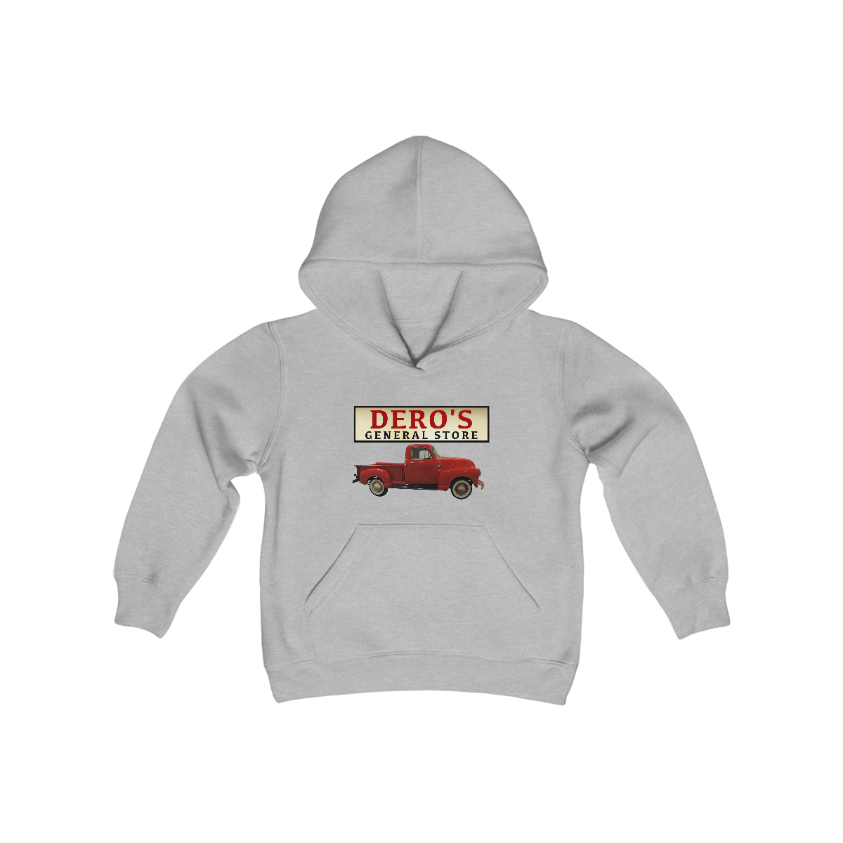 Youth - General Store's Red Truck Hoodie - Image 3