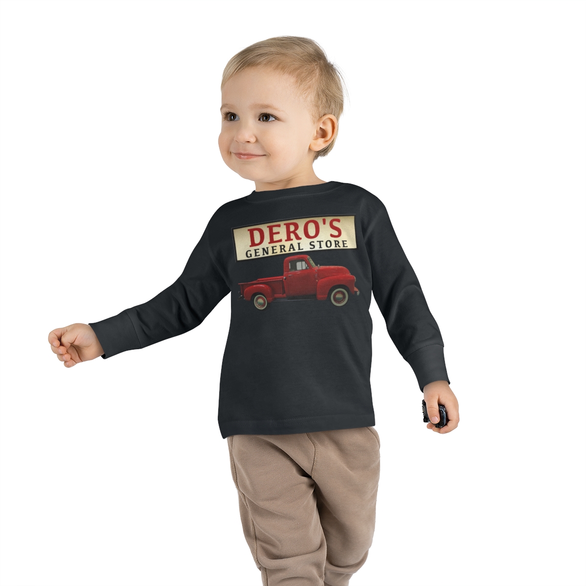 Toddler - General Store's Red Truck Long Sleeve Tee - Image 19