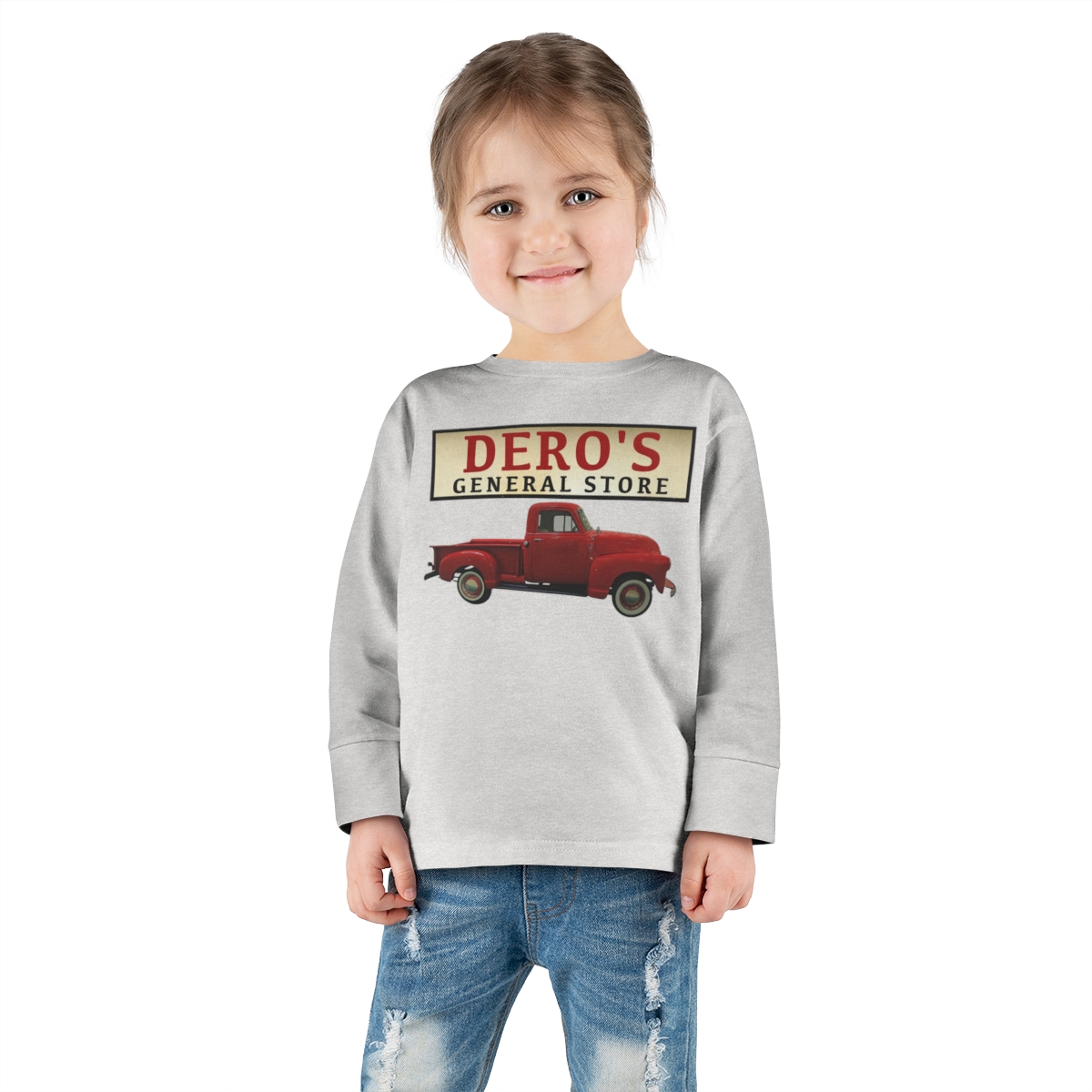 Toddler - General Store's Red Truck Long Sleeve Tee - Image 12