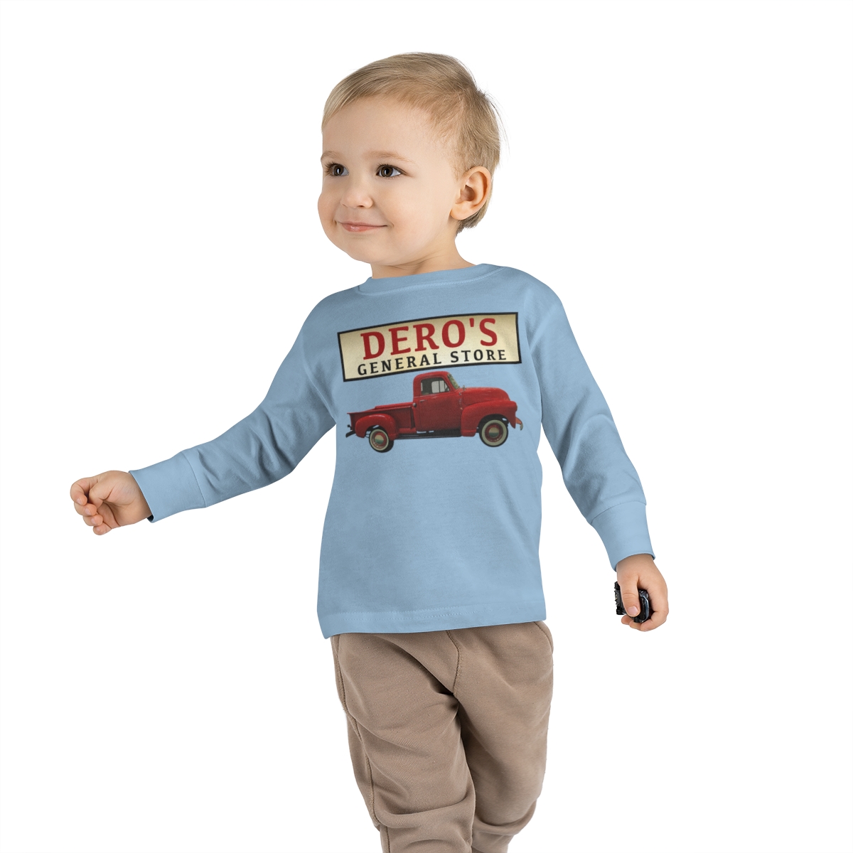 Toddler - General Store's Red Truck Long Sleeve Tee - Image 15