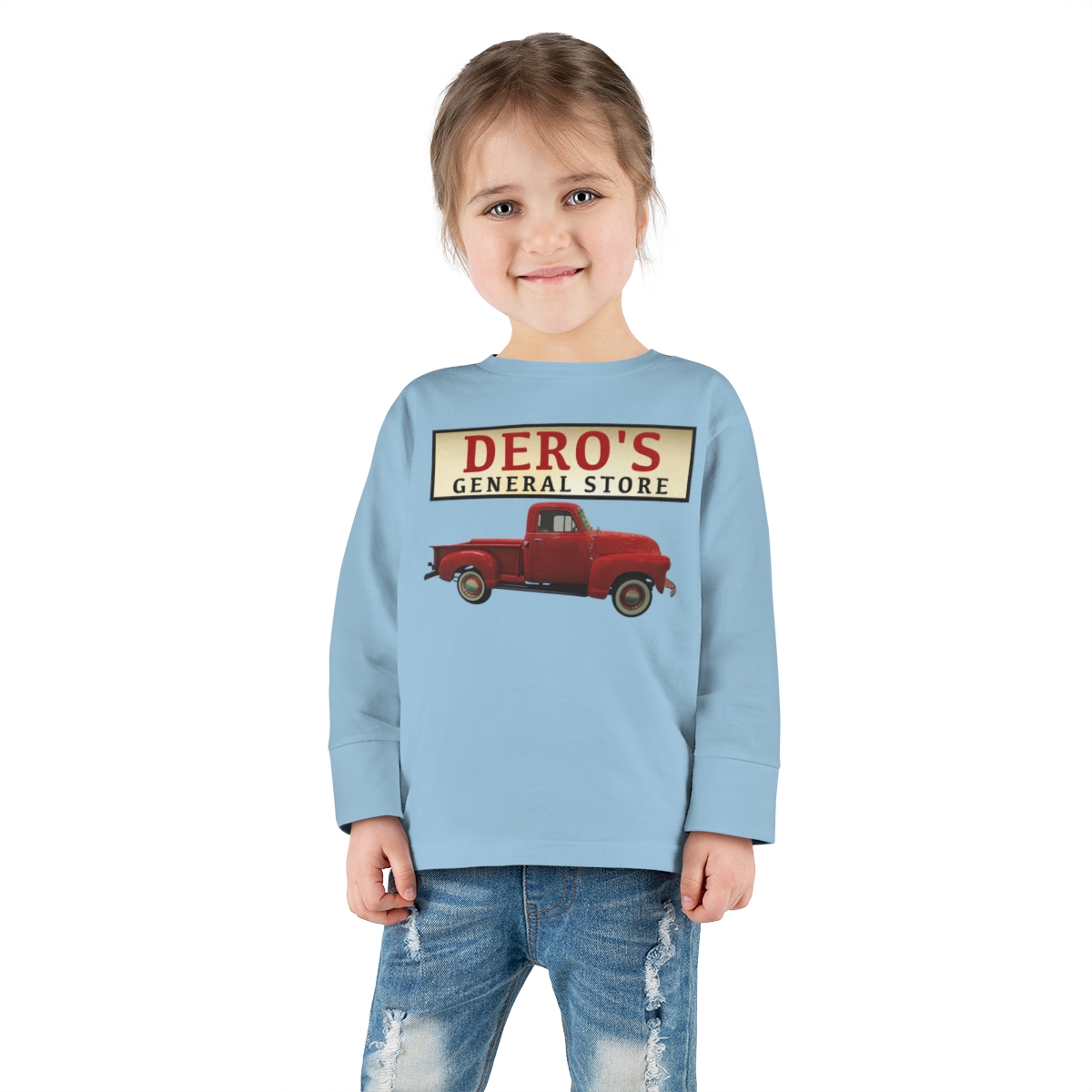 Toddler - General Store's Red Truck Long Sleeve Tee - Image 16