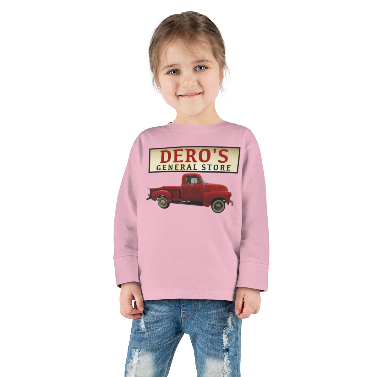Toddler - General Store's Red Truck Long Sleeve Tee - Image 24