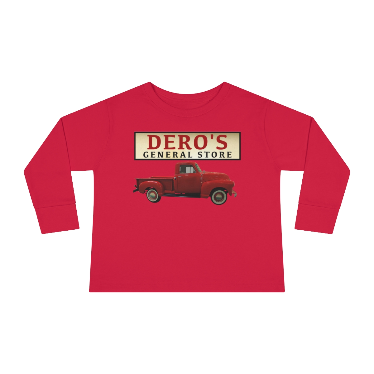 Toddler - General Store's Red Truck Long Sleeve Tee - Image 2
