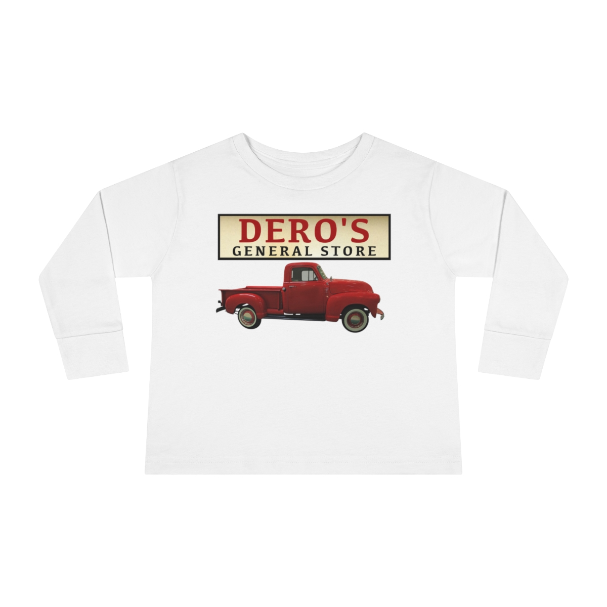 Toddler - General Store's Red Truck Long Sleeve Tee - Image 5