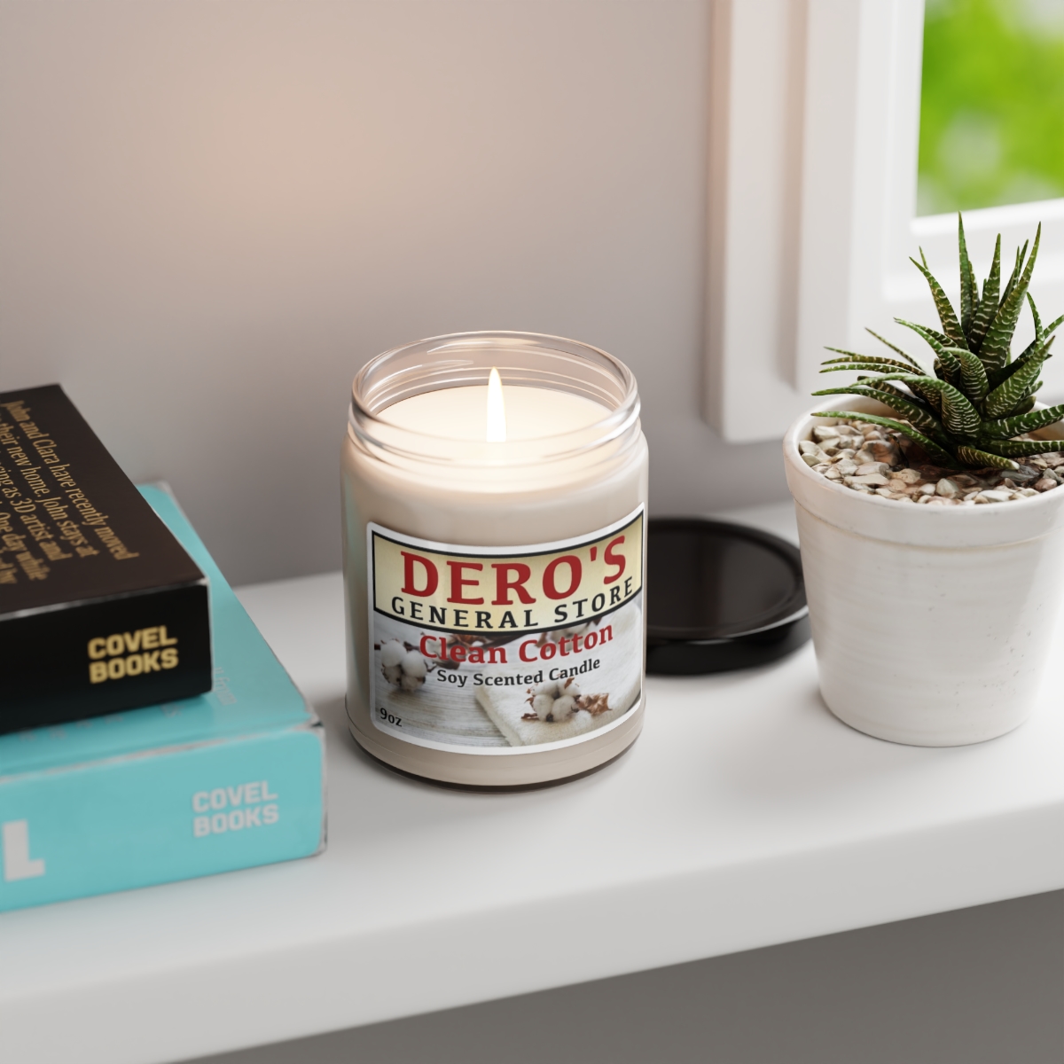Clean Cotton – Premium Soy Candle, 9oz - Image 4