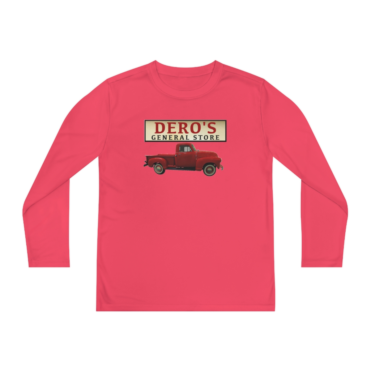 Youth - General Store's Red Truck Sports Long Sleeve - Image 12