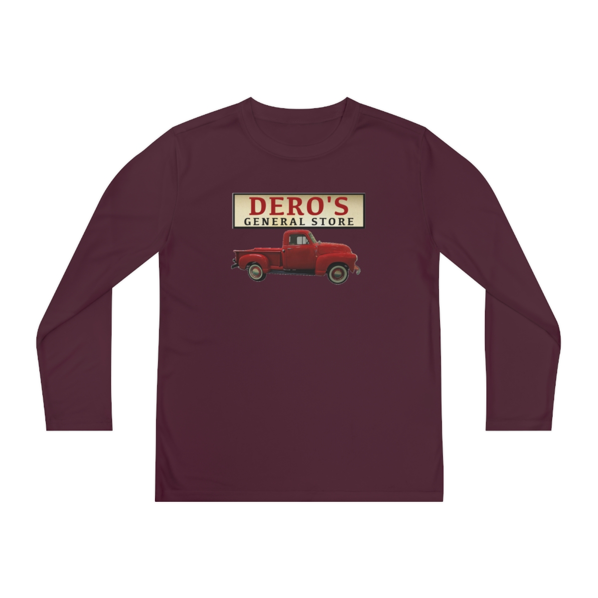 Youth - General Store's Red Truck Sports Long Sleeve - Image 2