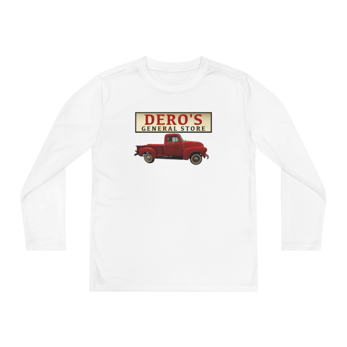 Youth - General Store's Red Truck Sports Long Sleeve - Image 3