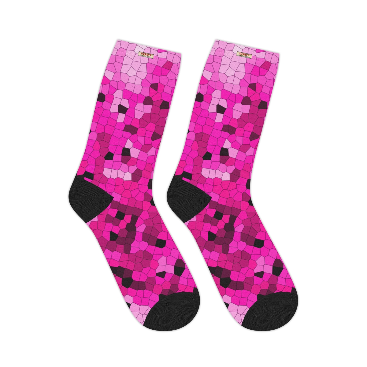 Pink Mosaic Mid-length Socks - Image 7