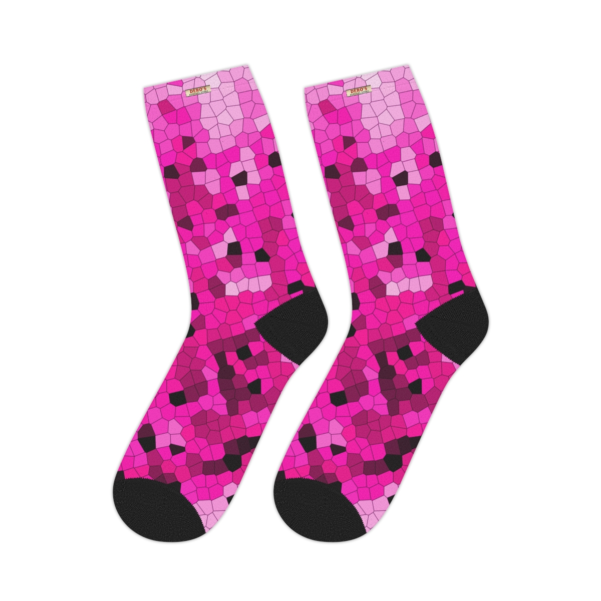 Pink Mosaic Mid-length Socks - Image 8